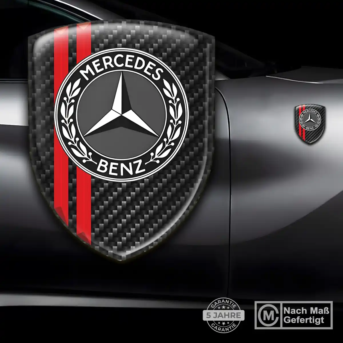 Mercedes 3D Gel Aufkleber Embleme Auto Hohe Qualität