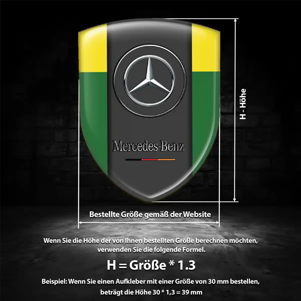 Mercedes 3D Gel Aufkleber Embleme Auto Limitierte Auflage