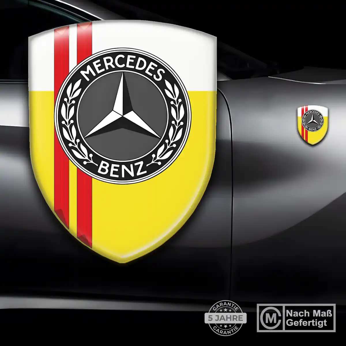 Mercedes 3D Gel Aufkleber Embleme Auto Premium-Edition