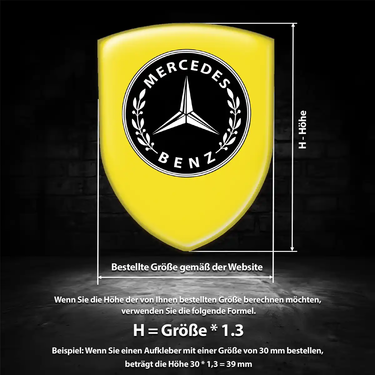 Mercedes 3D Gel Aufkleber Embleme Auto Premiumqualität