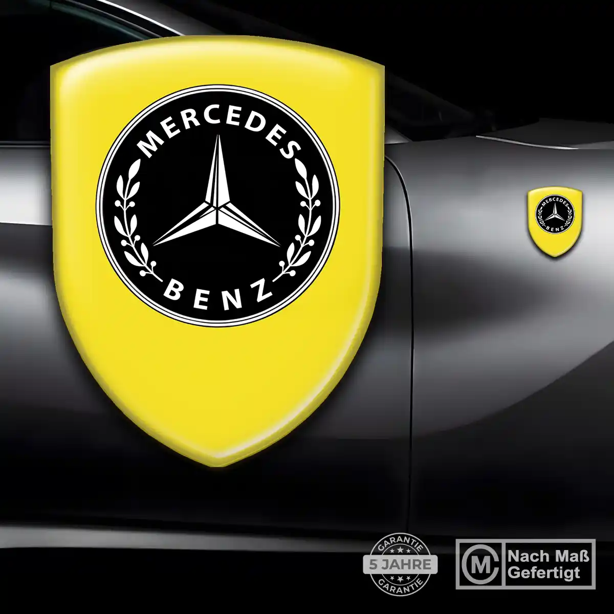 Mercedes 3D Gel Aufkleber Embleme Auto Premiumqualität