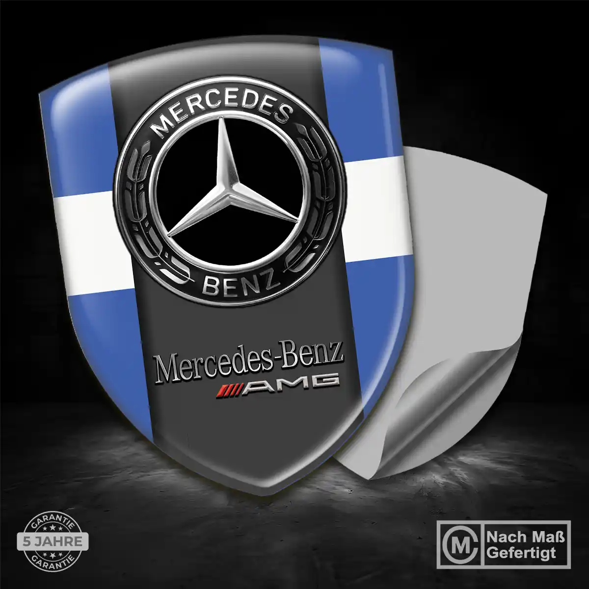 Mercedes 3D Gel Aufkleber Embleme Auto Stilvolles Design