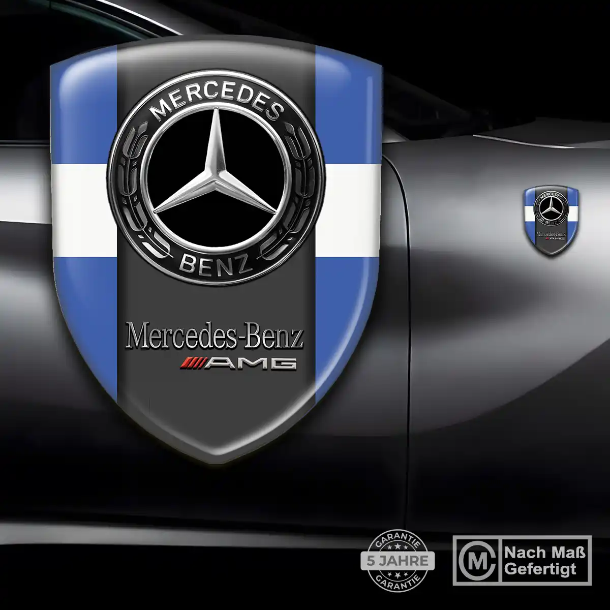 Mercedes 3D Gel Aufkleber Embleme Auto Stilvolles Design