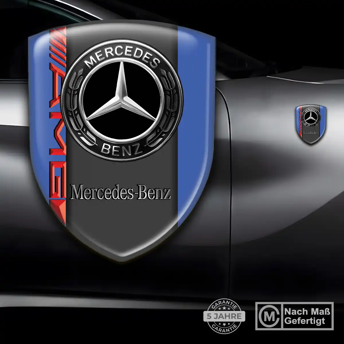 Mercedes 3D Gel Aufkleber Embleme Luxus-Edition