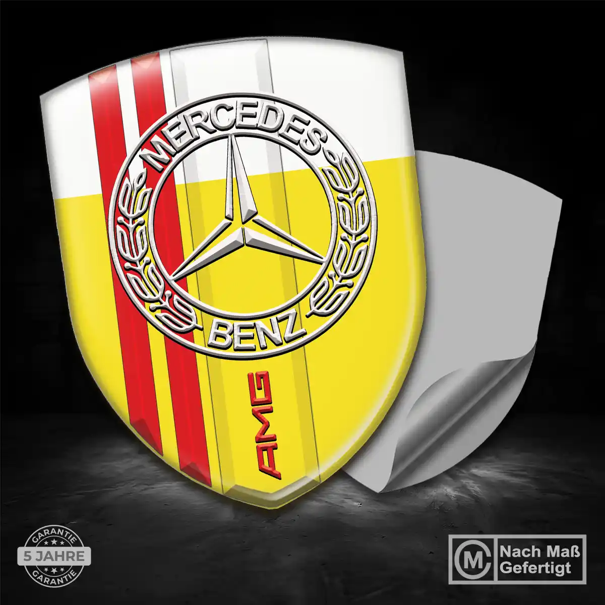 Mercedes 3D Gel Aufkleber Embleme Premiumqualität
