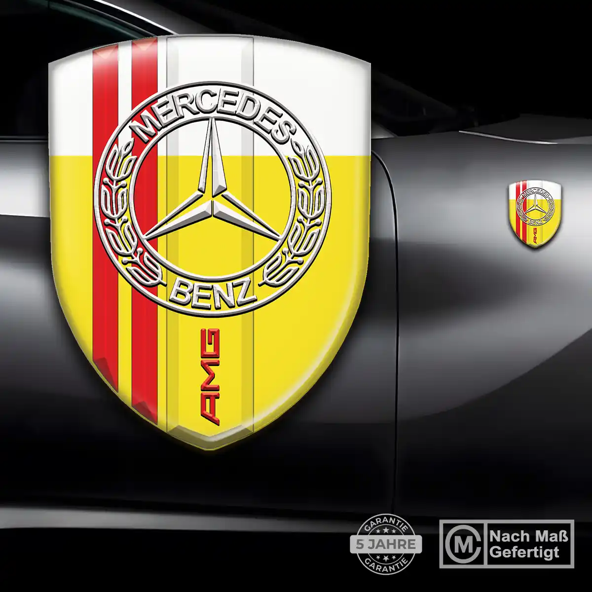 Mercedes 3D Gel Aufkleber Embleme Premiumqualität