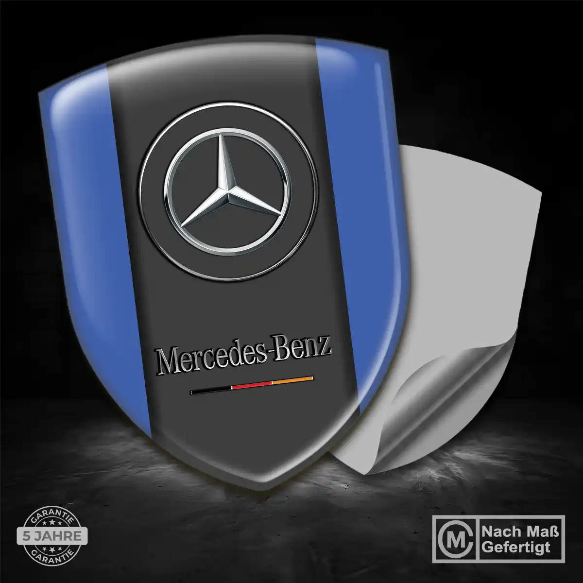 Mercedes 3D Gel Aufkleber Hohe Qualität