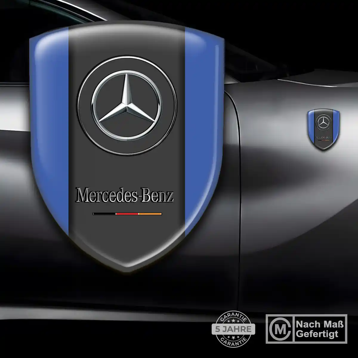 Mercedes 3D Gel Aufkleber Hohe Qualität
