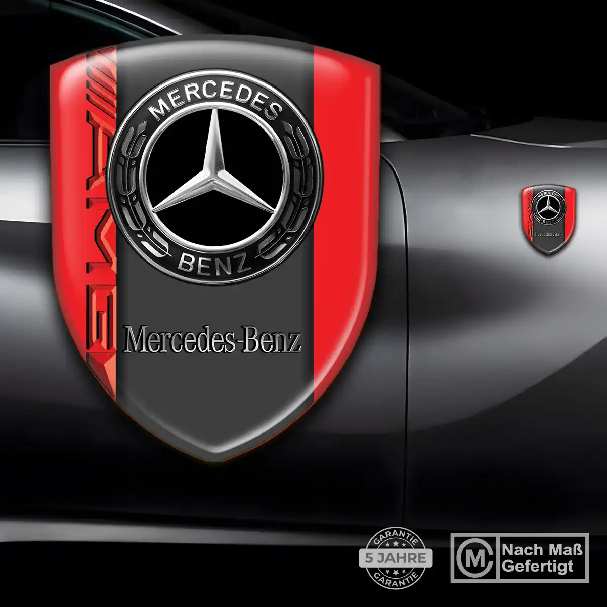 Mercedes 3D Gel Aufkleber Limitierte Auflage
