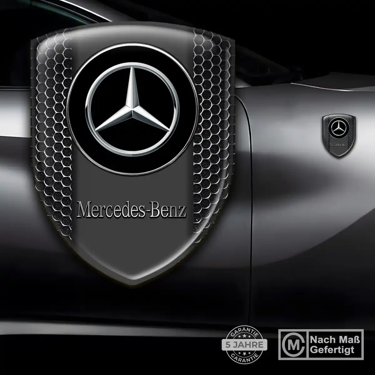 Mercedes 3D Gel Aufkleber Silikon Auto Hohe Qualität