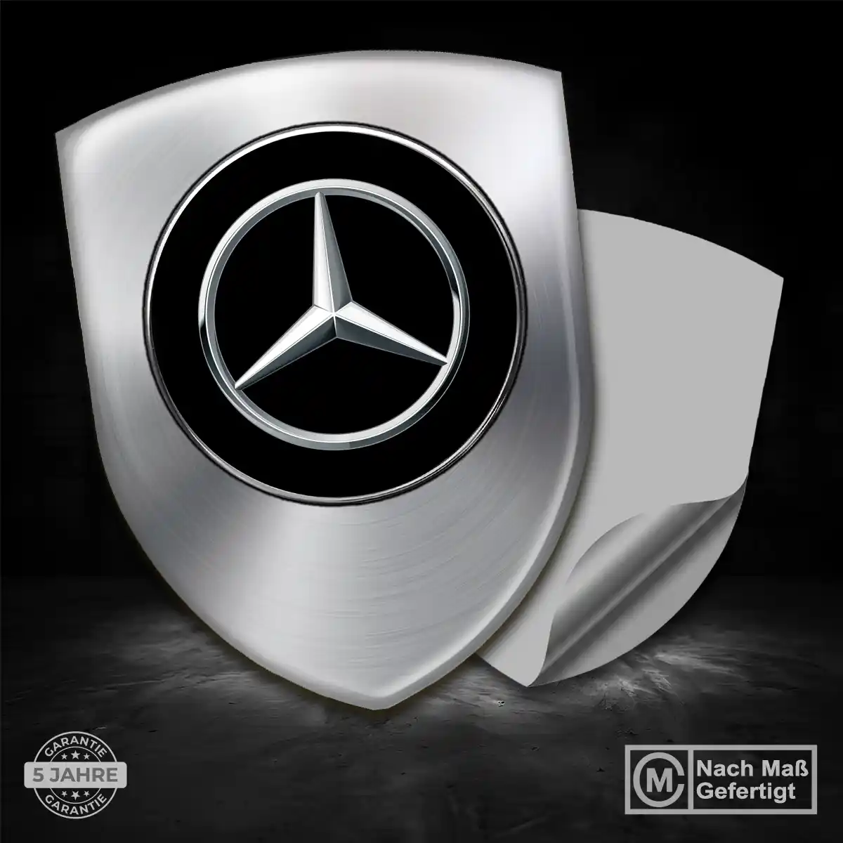 Mercedes 3D Gel Aufkleber Silikon Auto Premiumqualität