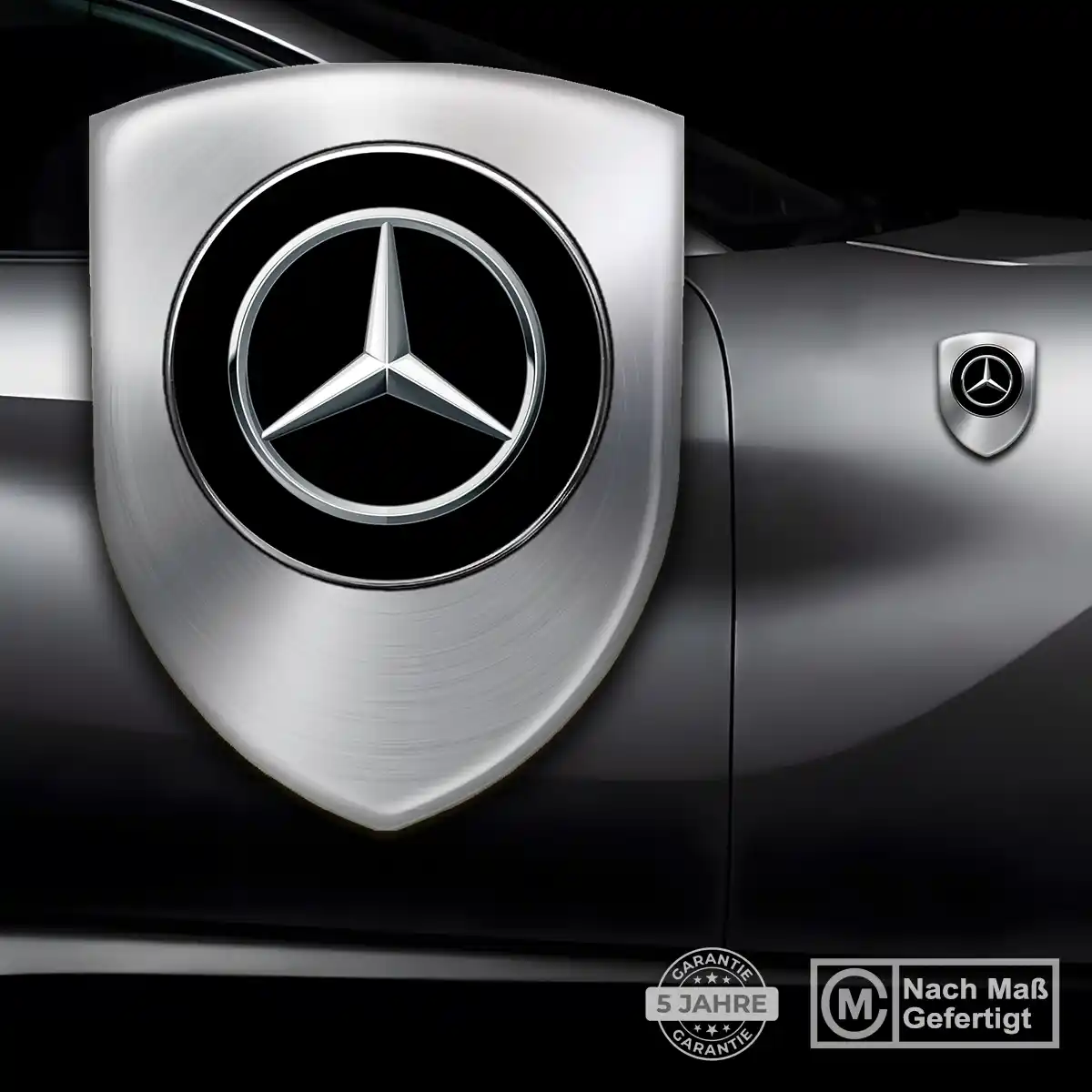 Mercedes 3D Gel Aufkleber Silikon Auto Premiumqualität