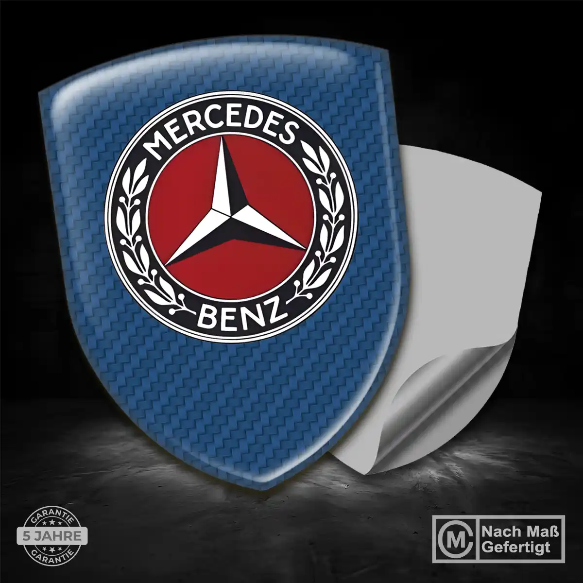 Mercedes 3D Gel Aufkleber Silikon Auto Stilvolles Design