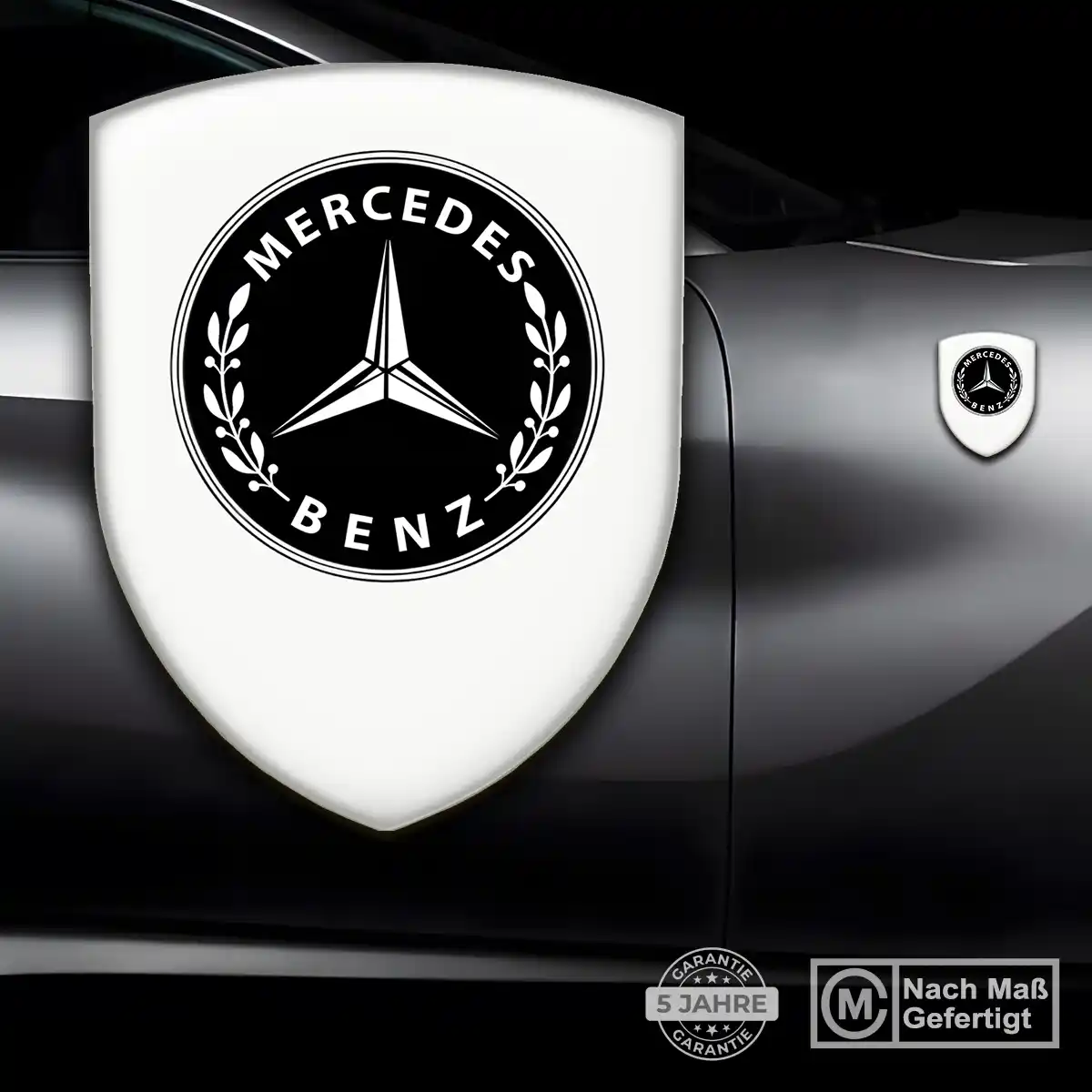 Mercedes 3D Gel Aufkleber Silikon Limitierte Auflage