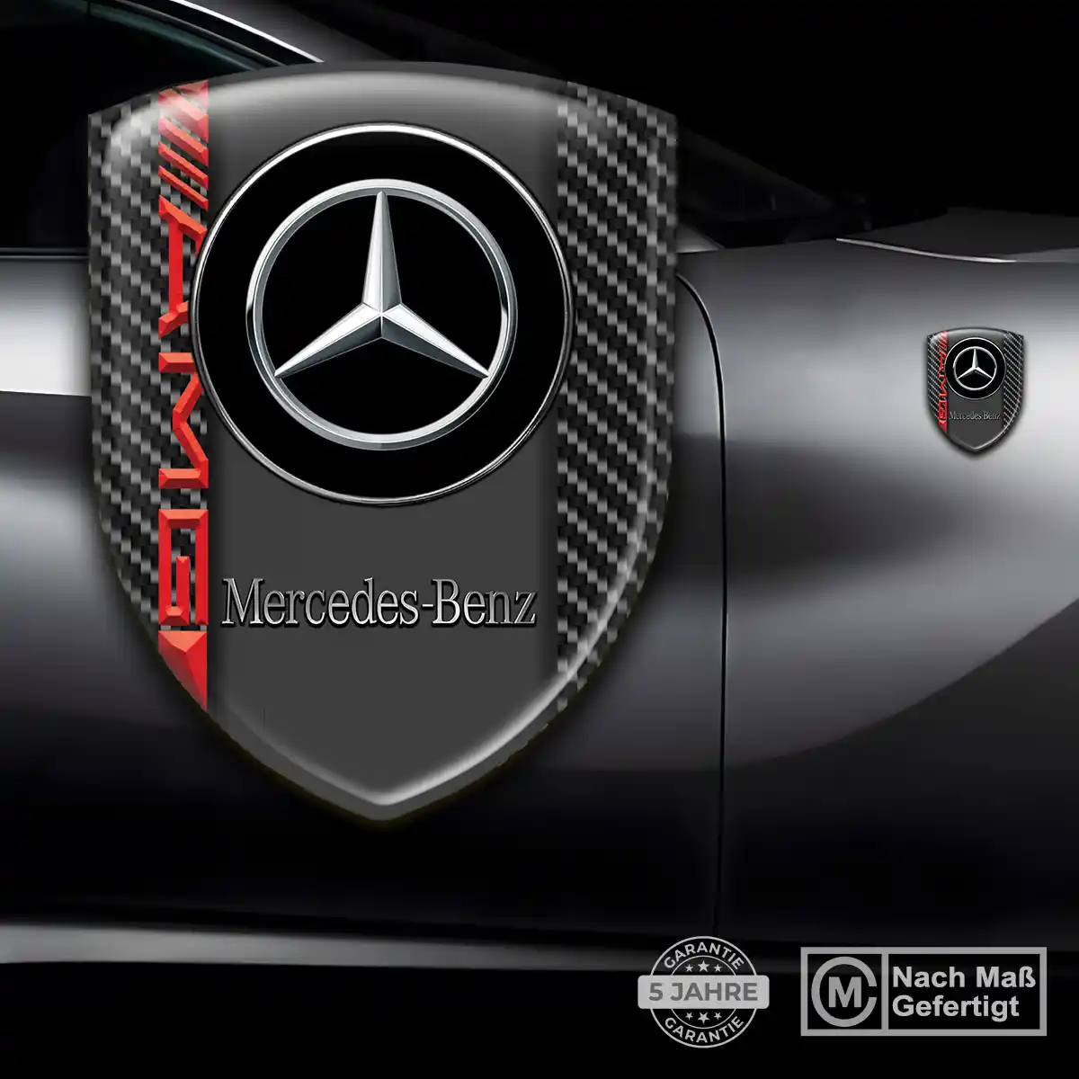 Mercedes 3D Gel Aufkleber Stilvolles Design