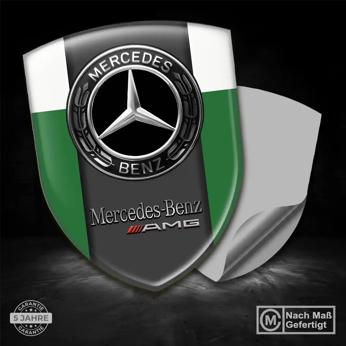 Mercedes 3D Gel Aufkleber Wappen Auto Limitierte Auflage