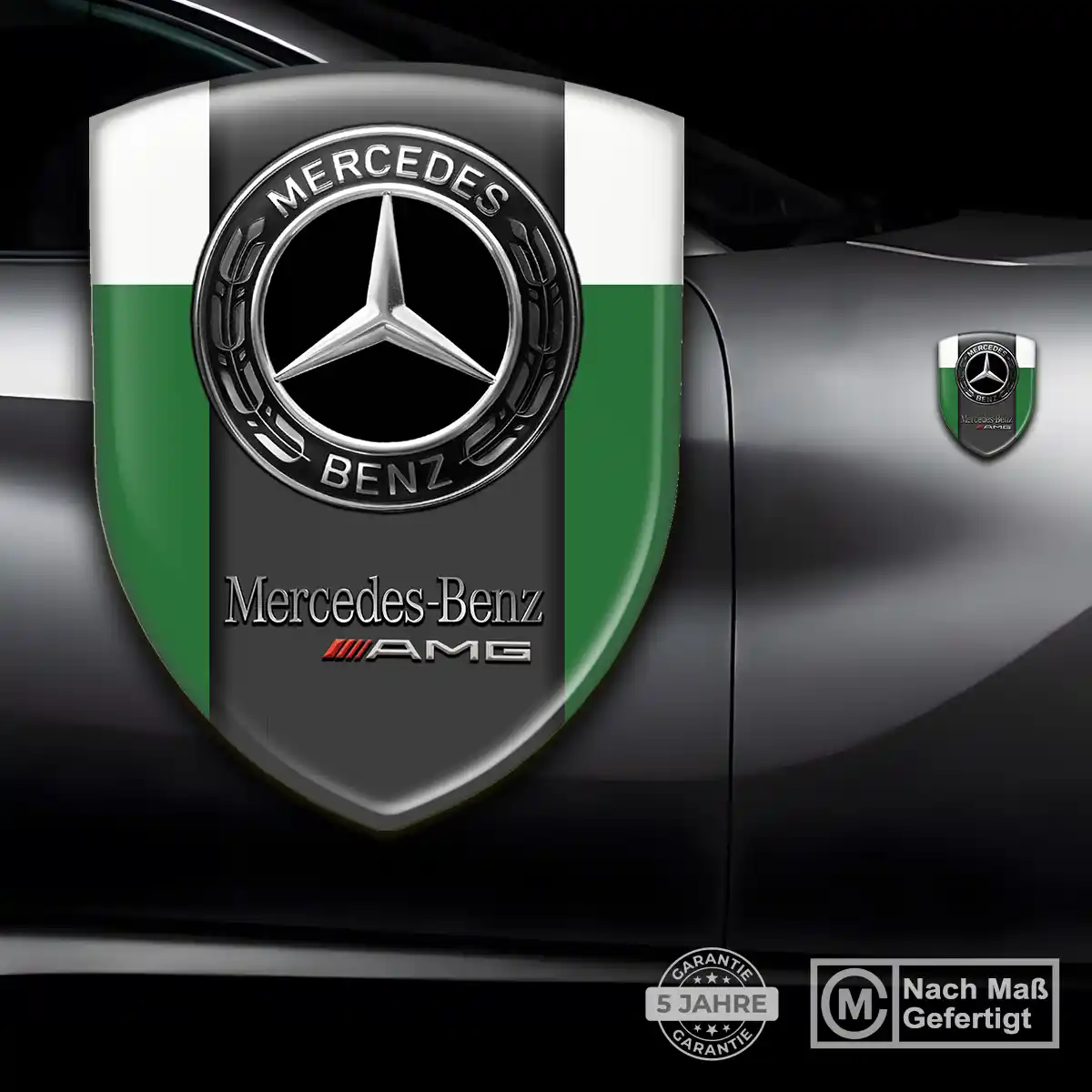 Mercedes 3D Gel Aufkleber Wappen Auto Limitierte Auflage