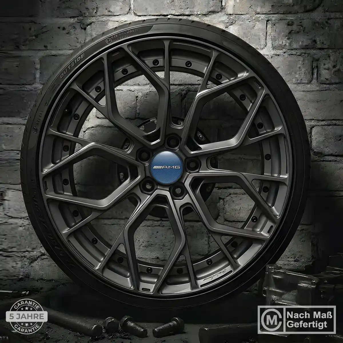 Mercedes AMG Aufkleber Felgenemblem Silikon Stilvolles Design