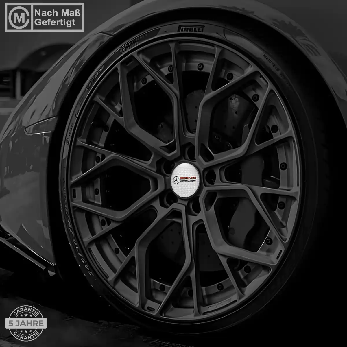 Mercedes AMG Aufkleber Nabenkappen Markenedition