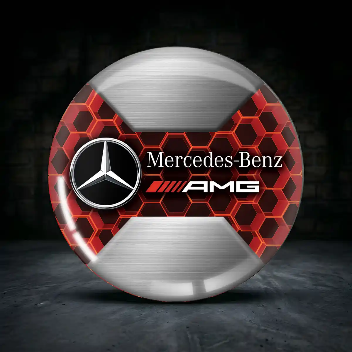 Mercedes AMG Emblem Silikon Aufkleber Radkappen Luxus-Edition