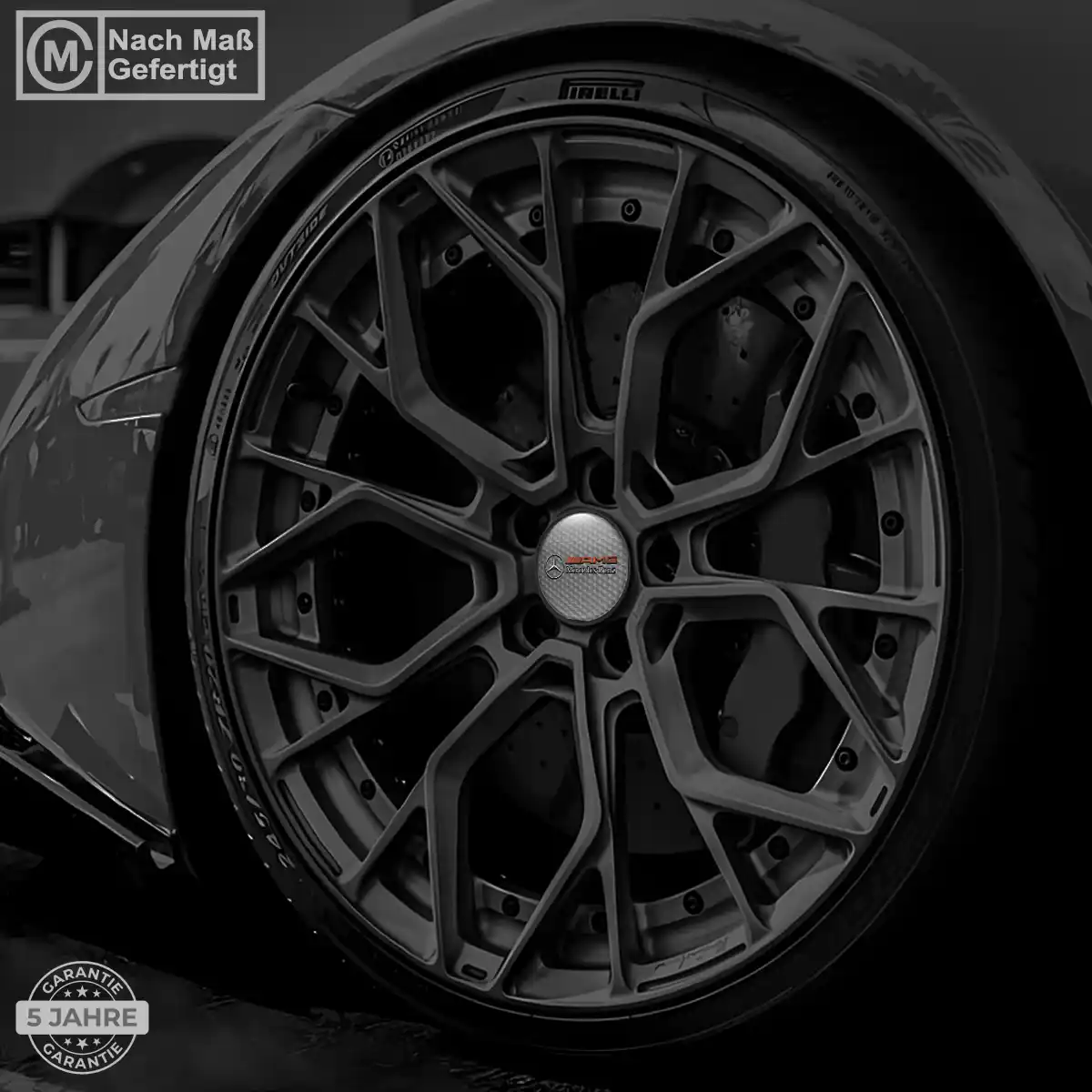 Mercedes AMG Embleme Silikon Aufkleber Markenedition