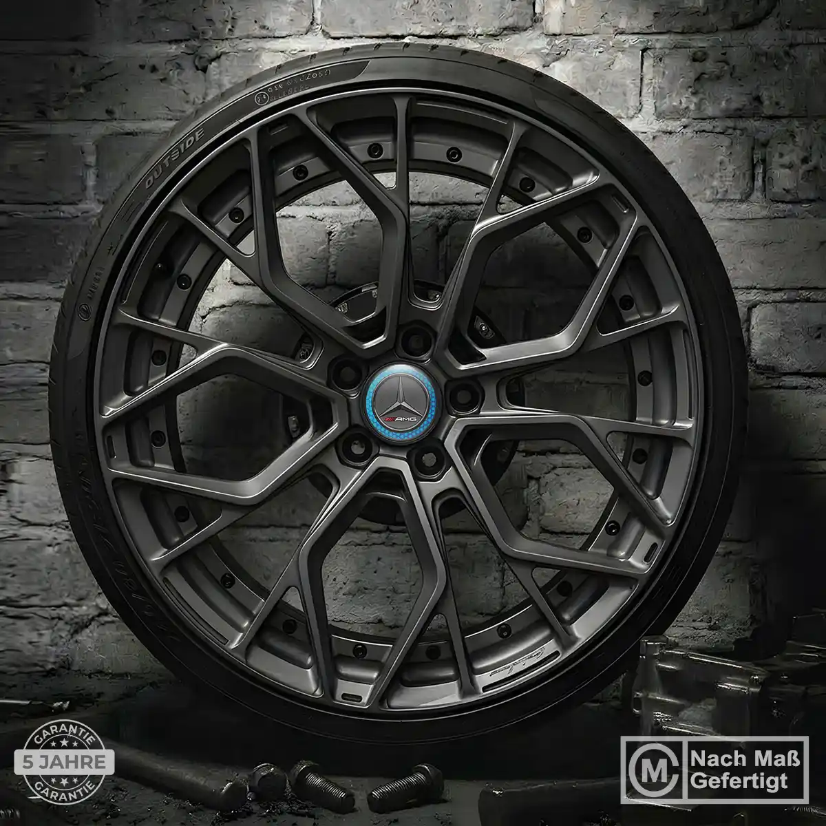 Mercedes AMG Embleme Silikon Aufkleber Premium-Edition