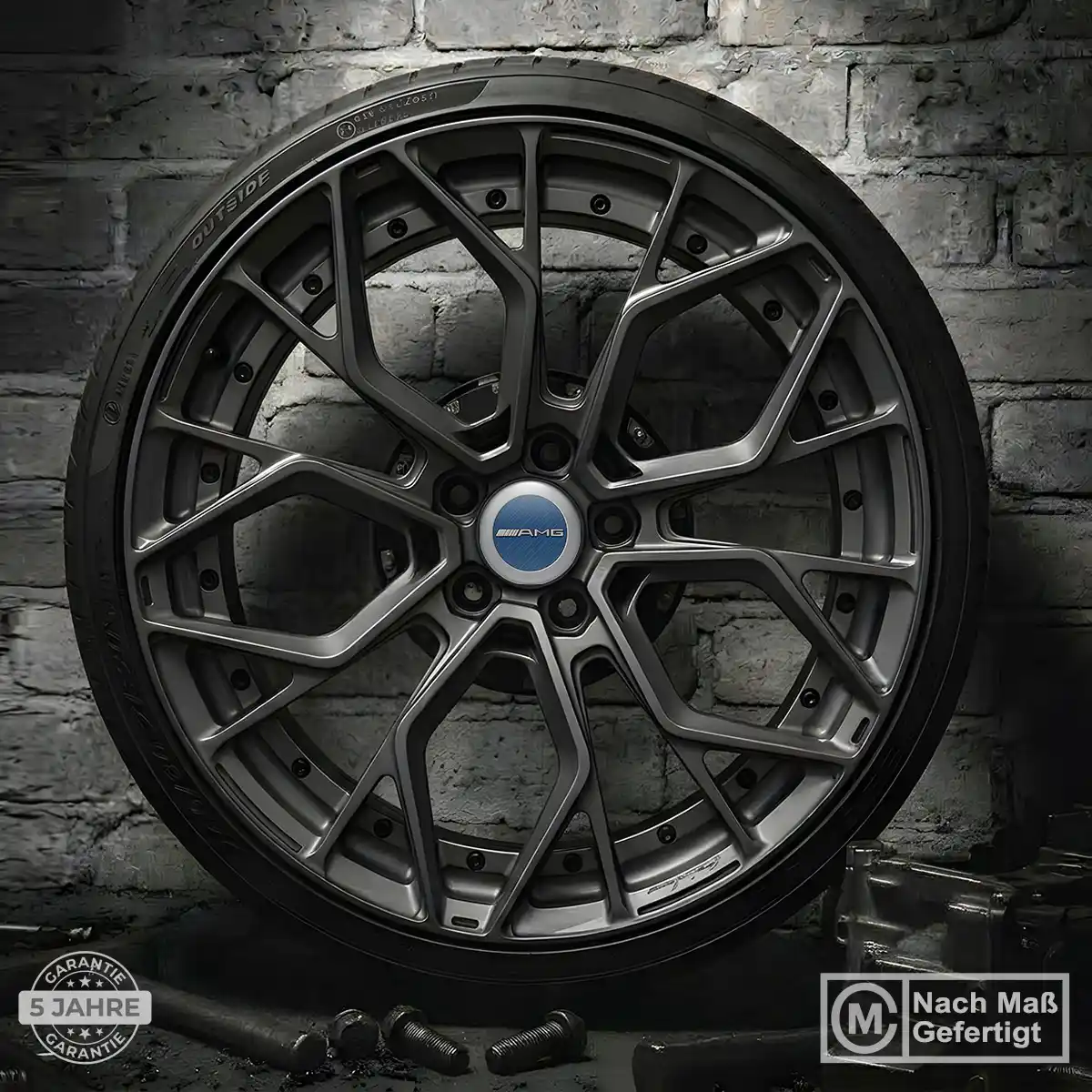 Mercedes AMG Nabendeckel Aufkleber Stilvolles Design