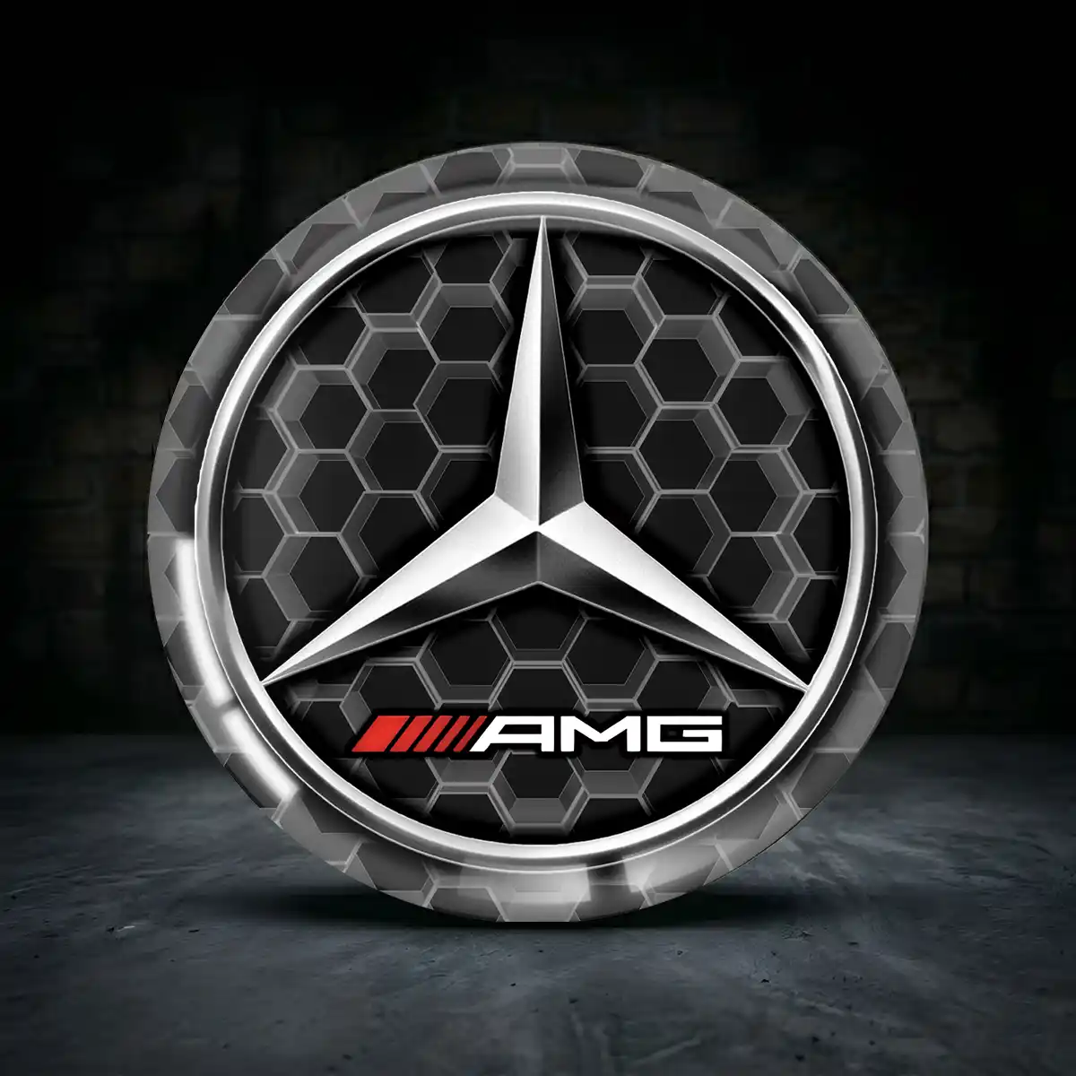 Mercedes AMG Rad Mitte Aufkleber Radkappen Stilvolles Design