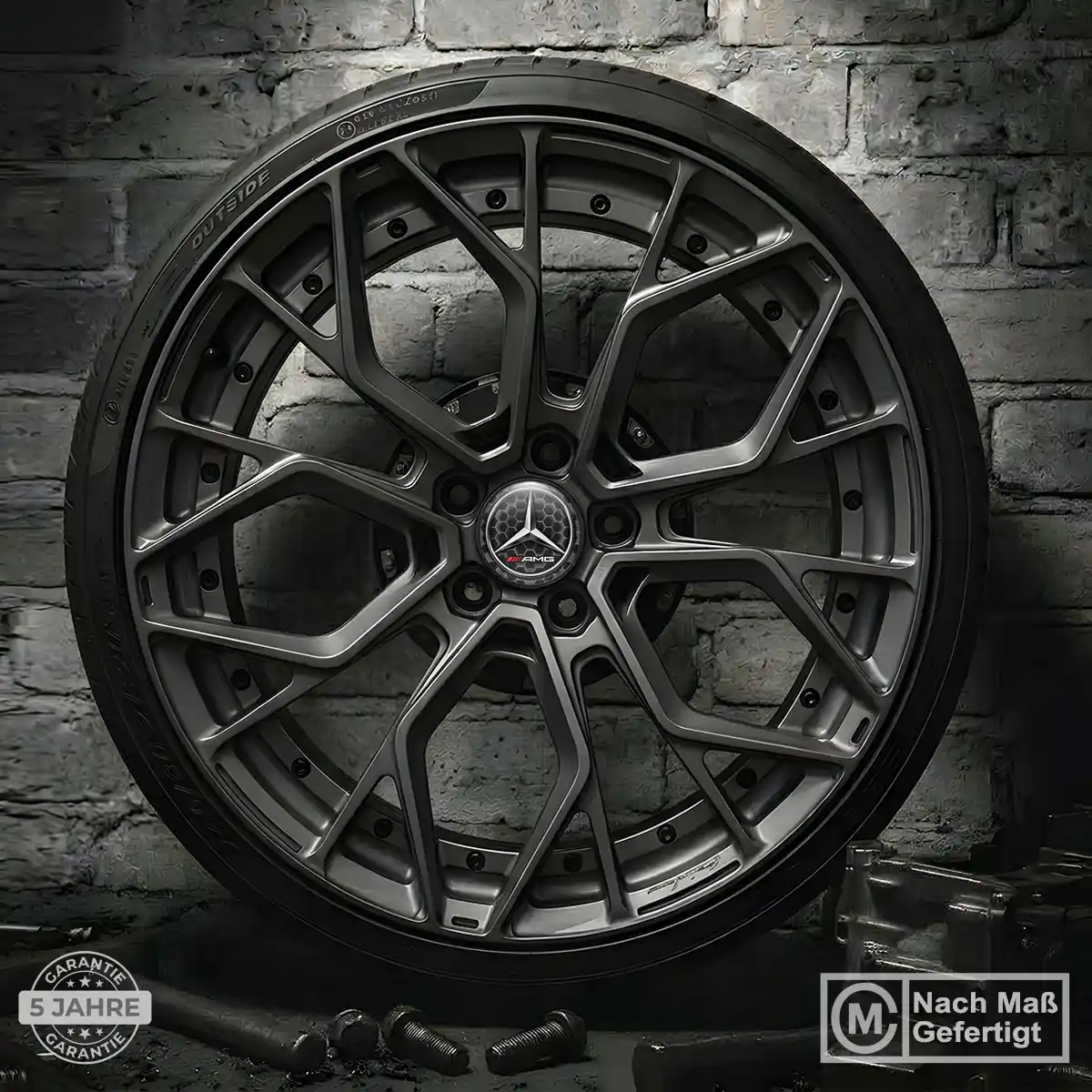 Mercedes AMG Rad Mitte Aufkleber Radkappen Stilvolles Design