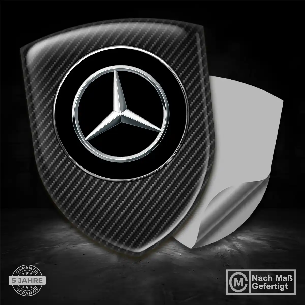 Mercedes Aufkleber 3D Gel Emblem Auto Limitierte Auflage
