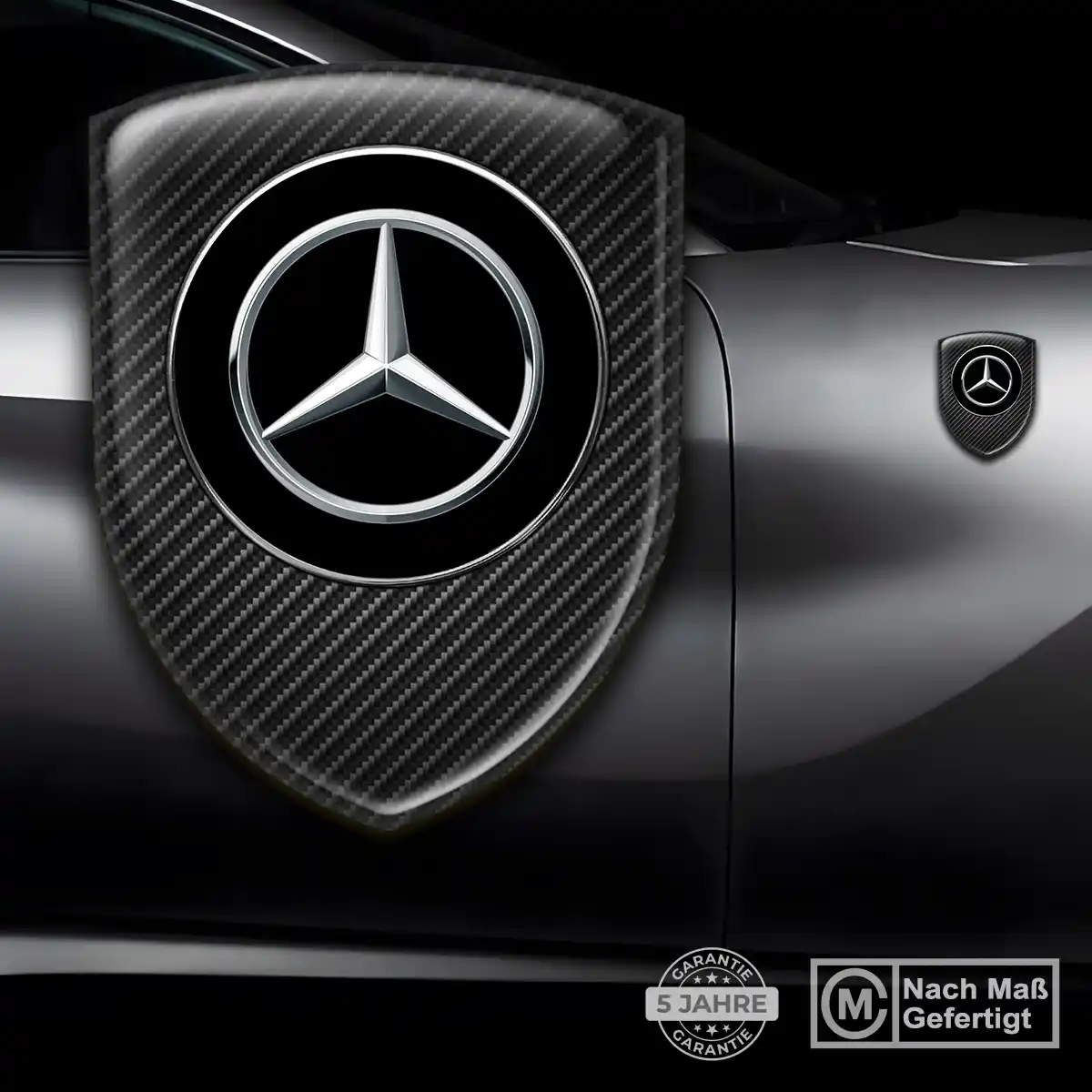 Mercedes Aufkleber 3D Gel Emblem Auto Limitierte Auflage