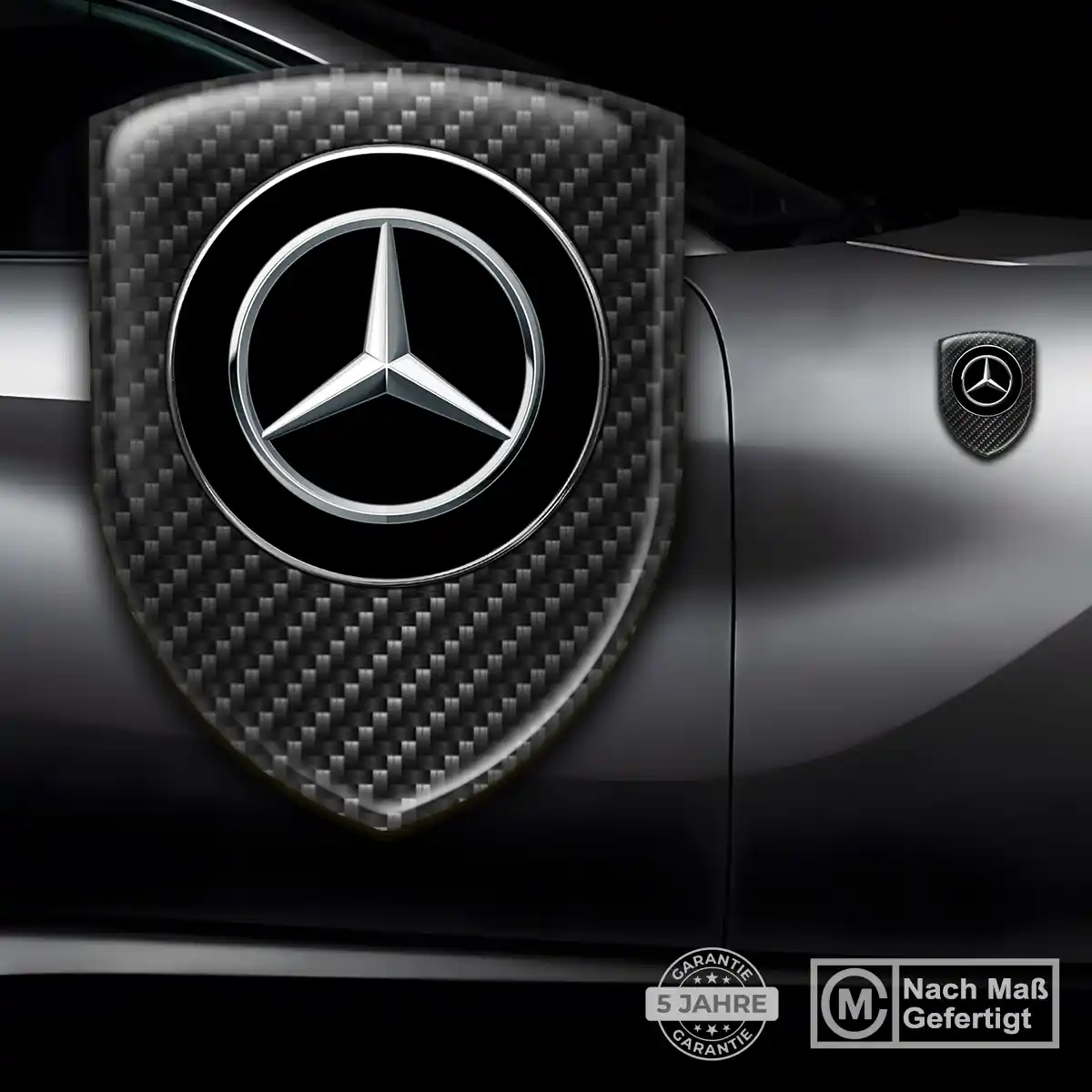 Mercedes Aufkleber 3D Gel Emblem Auto Premium-Edition