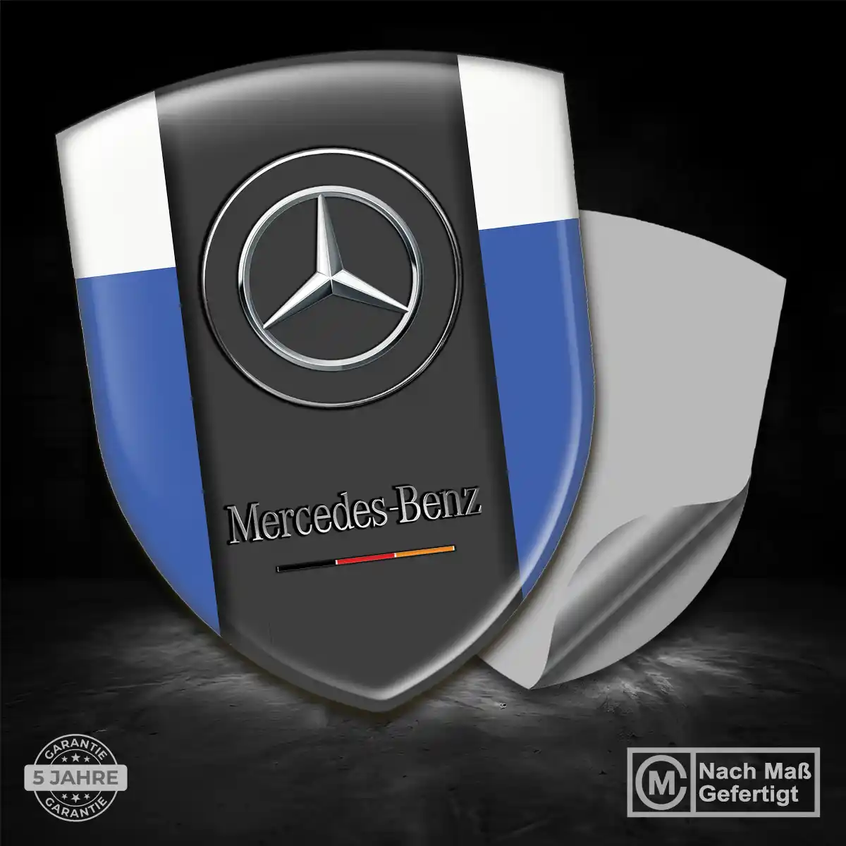 Mercedes Aufkleber 3D Gel Emblem Auto Premiumqualität