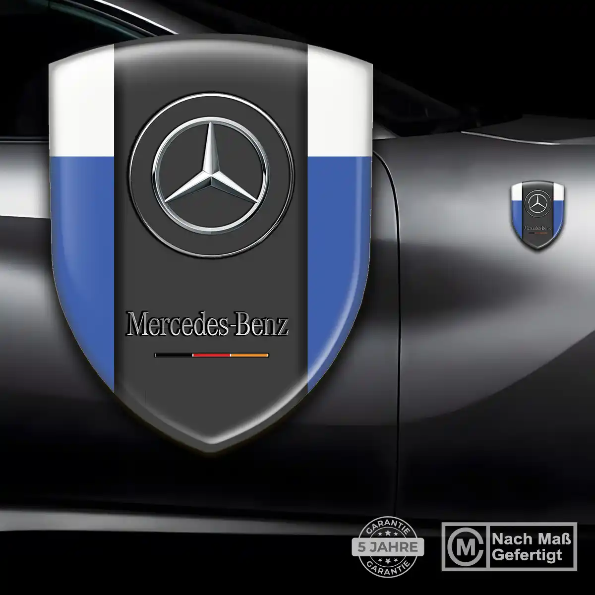Mercedes Aufkleber 3D Gel Emblem Auto Premiumqualität