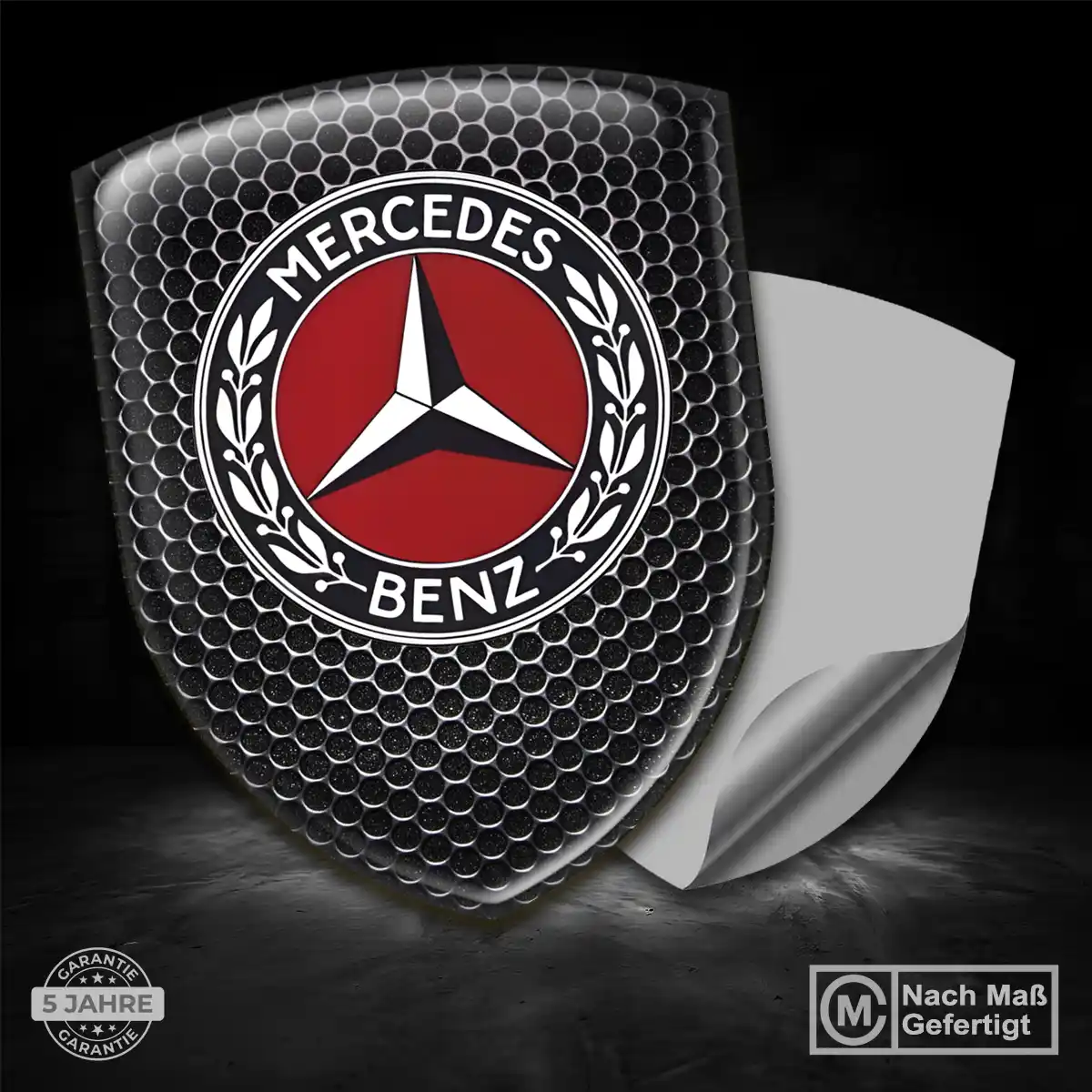 Mercedes Aufkleber 3D Gel Emblem Auto Stilvolles Design