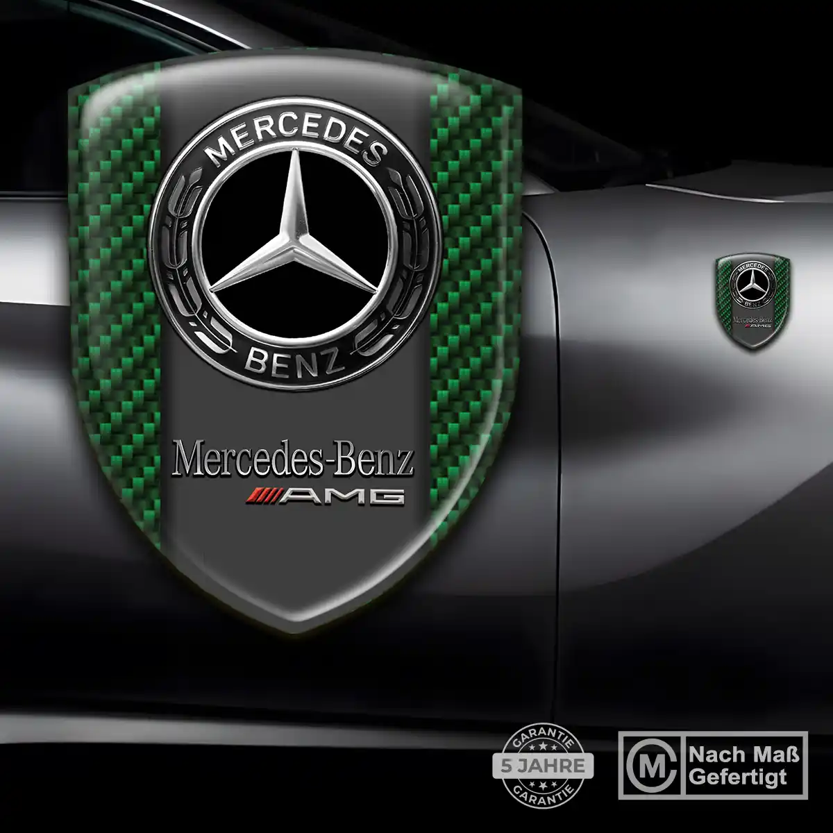 Mercedes Aufkleber 3D Gel Emblem Premium-Edition