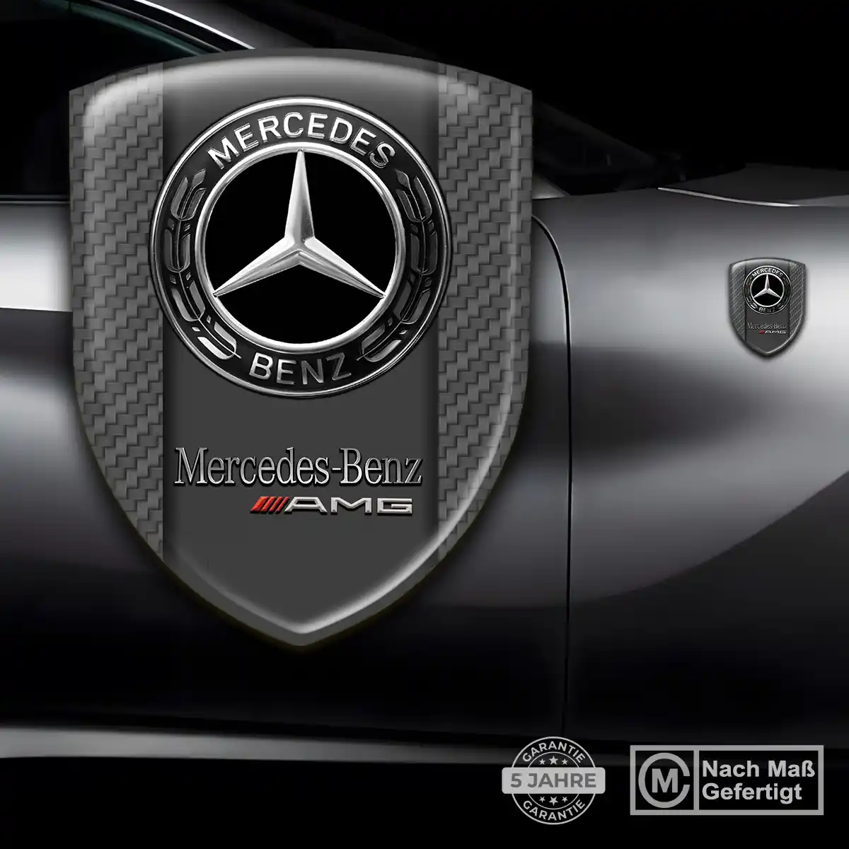 Mercedes Aufkleber 3D Gel Emblem Stilvolles Design