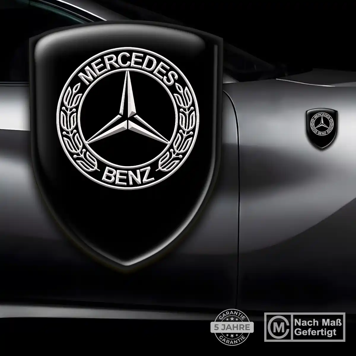 Mercedes Aufkleber 3D Gel Embleme Auto Hohe Qualität
