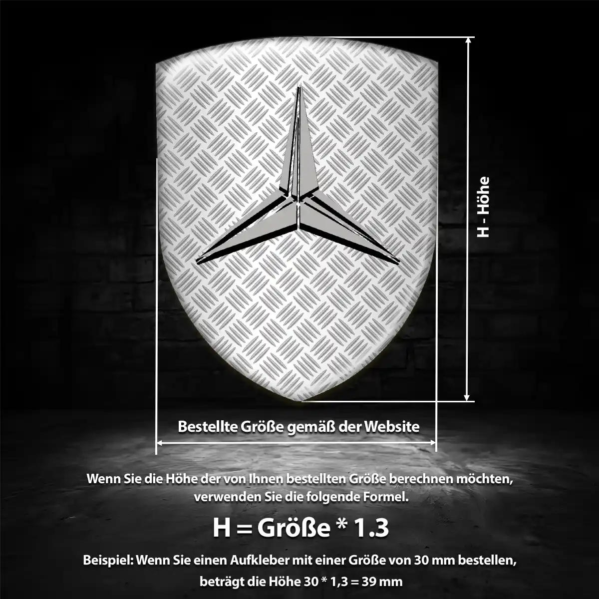Mercedes Aufkleber 3D Gel Embleme Auto Limitierte Auflage