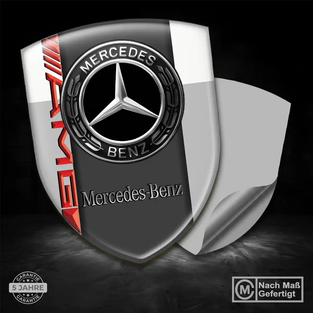 Mercedes Aufkleber 3D Gel Embleme Auto Stilvolles Design
