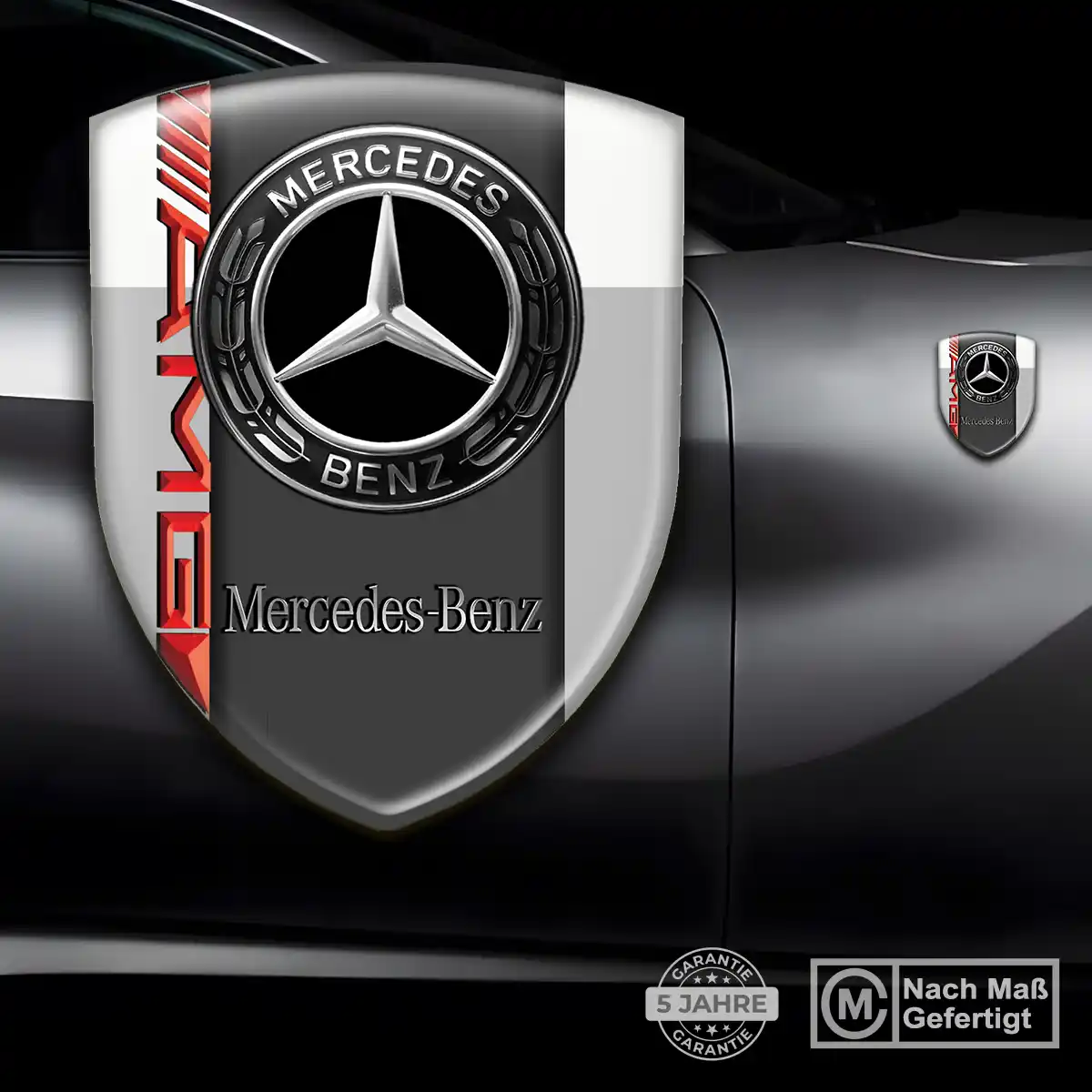 Mercedes Aufkleber 3D Gel Embleme Auto Stilvolles Design
