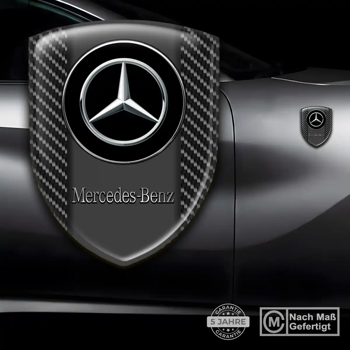 Mercedes Aufkleber 3D Gel Embleme Premium-Edition