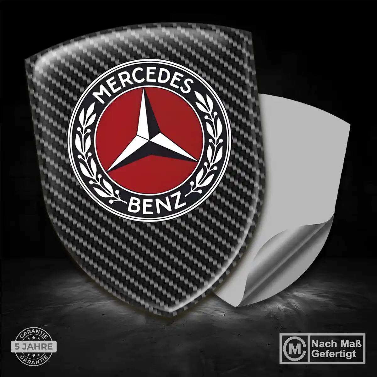Mercedes Aufkleber 3D Gel Embleme Premiumqualität