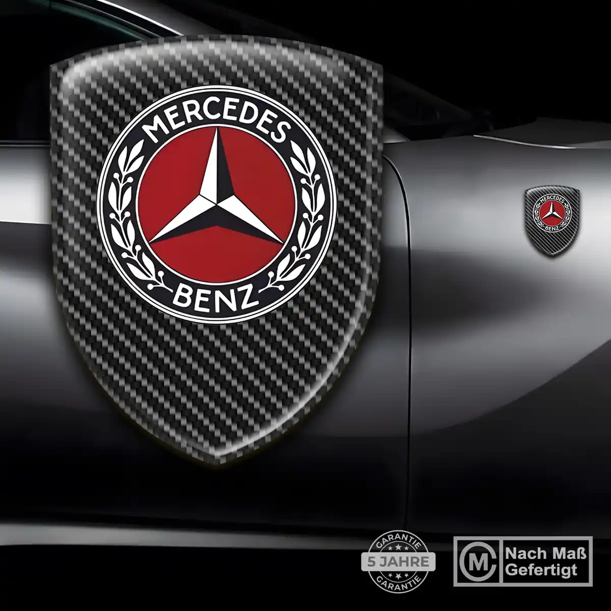 Mercedes Aufkleber 3D Gel Embleme Premiumqualität
