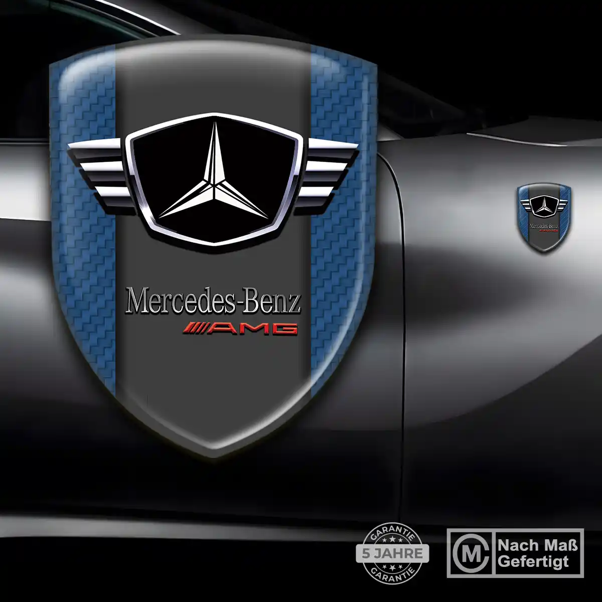 Mercedes Aufkleber 3D Gel Embleme Stilvolles Design