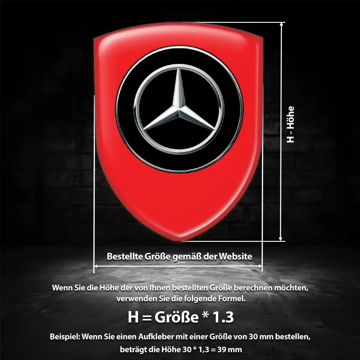 Mercedes Aufkleber 3D Gel Silikon Auto Hohe Qualität