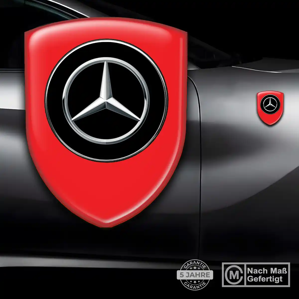 Mercedes Aufkleber 3D Gel Silikon Auto Hohe Qualität