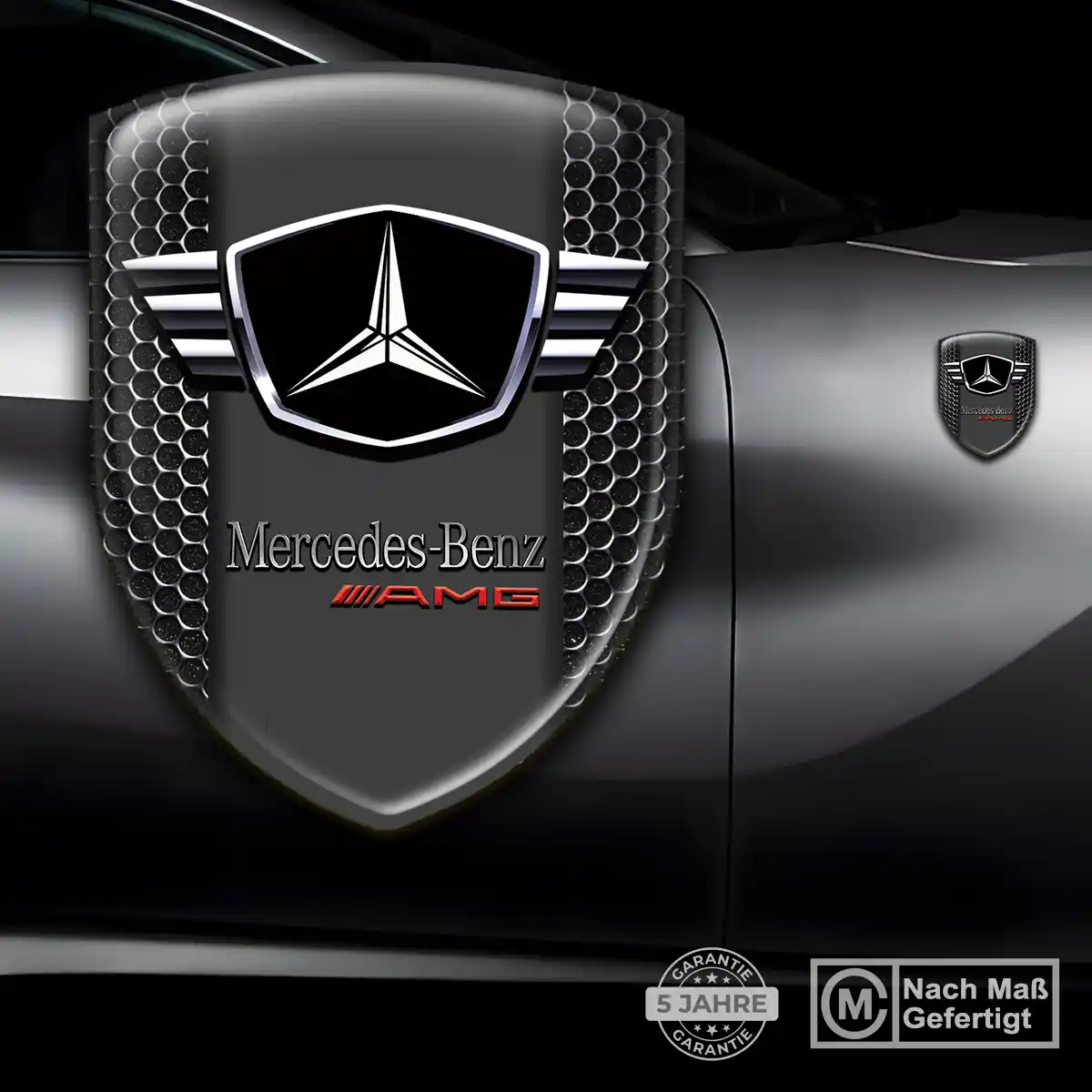 Mercedes Aufkleber 3D Gel Silikon Auto Premium-Edition