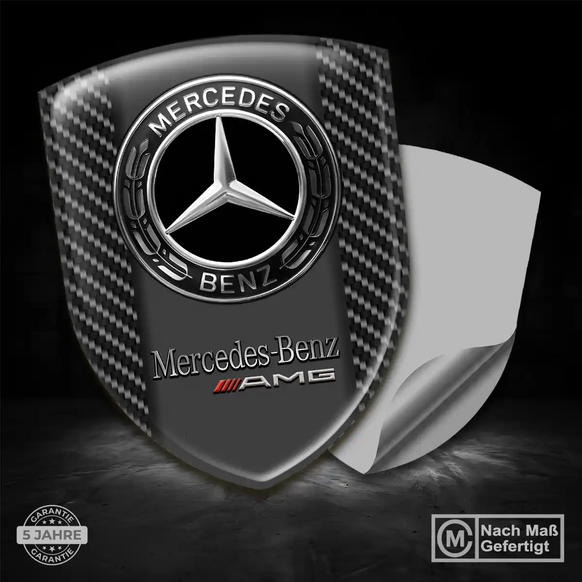 Mercedes Aufkleber 3D Gel Silikon Auto Stilvolles Design