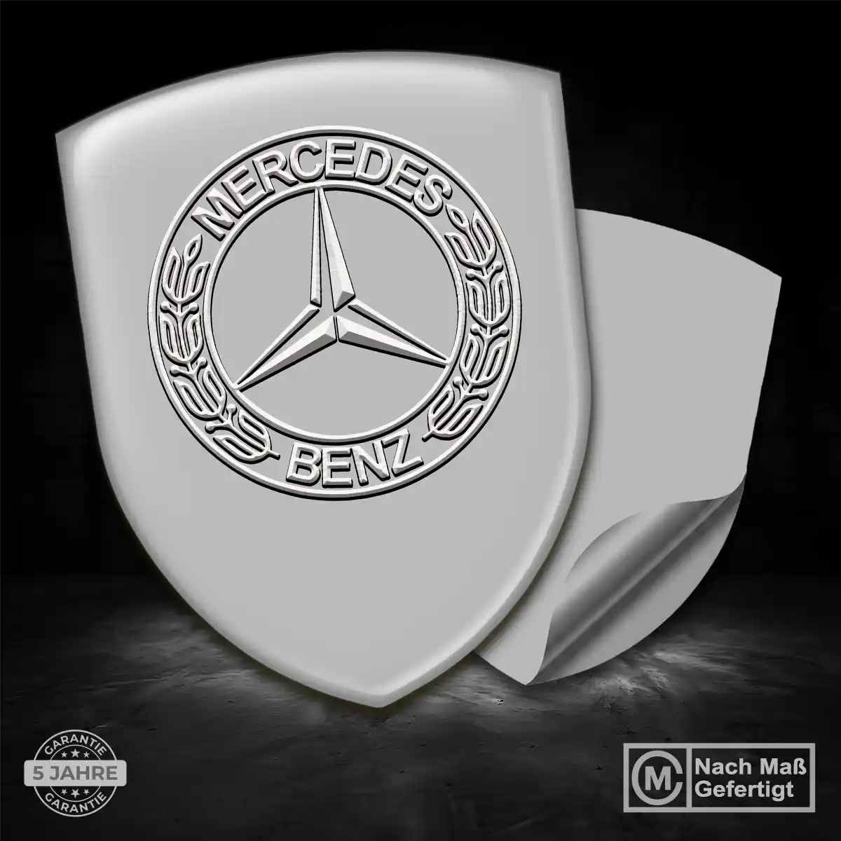 Mercedes Aufkleber 3D Gel Silikon Hohe Qualität